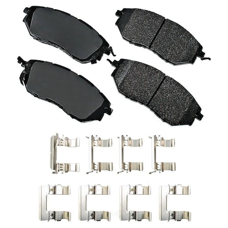 Akebono Proact Akebono ACT1078A ProACT Ultra Premium Ceramic Pads ACT1078A